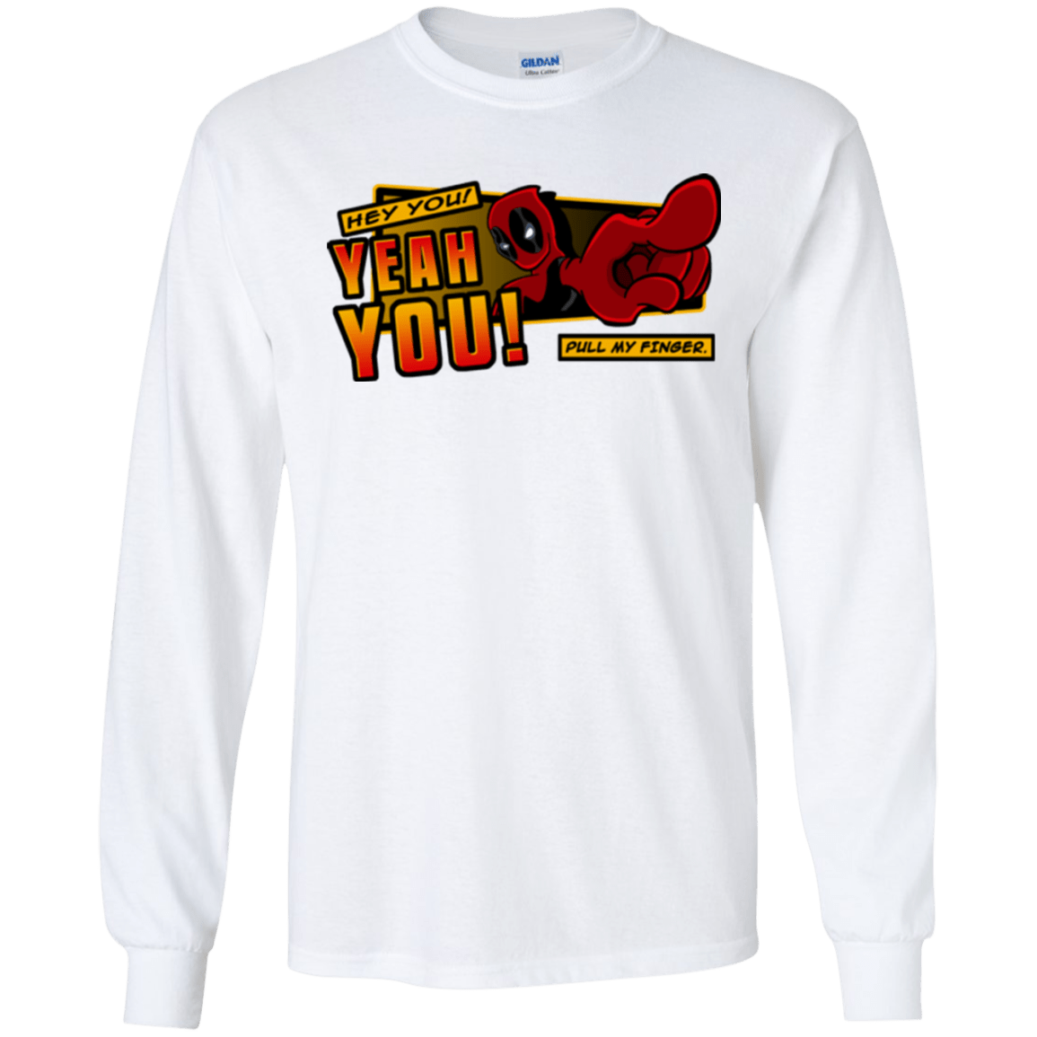 T-Shirts White / S Dead Pull Men's Long Sleeve T-Shirt