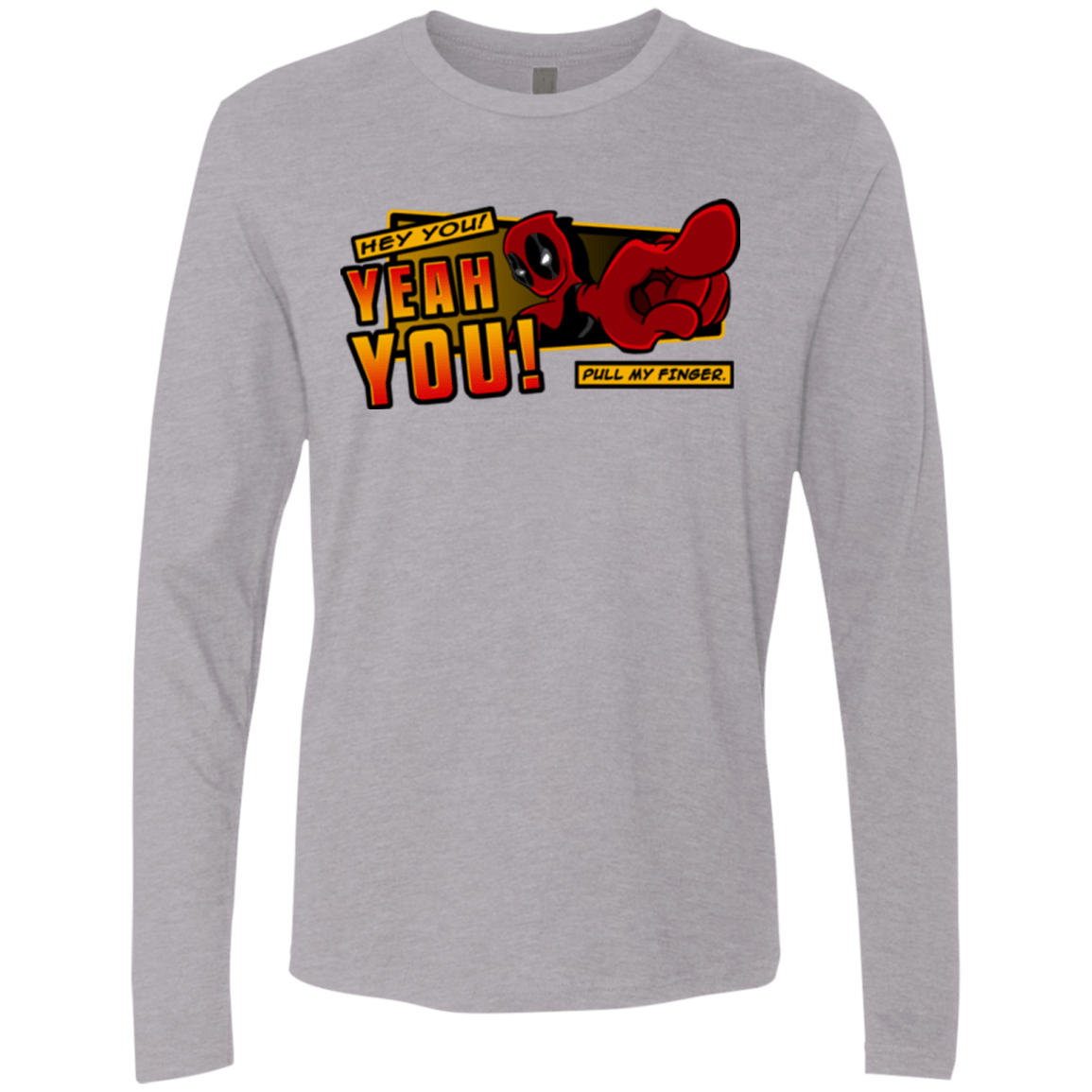 T-Shirts Heather Grey / S Dead Pull Men's Premium Long Sleeve