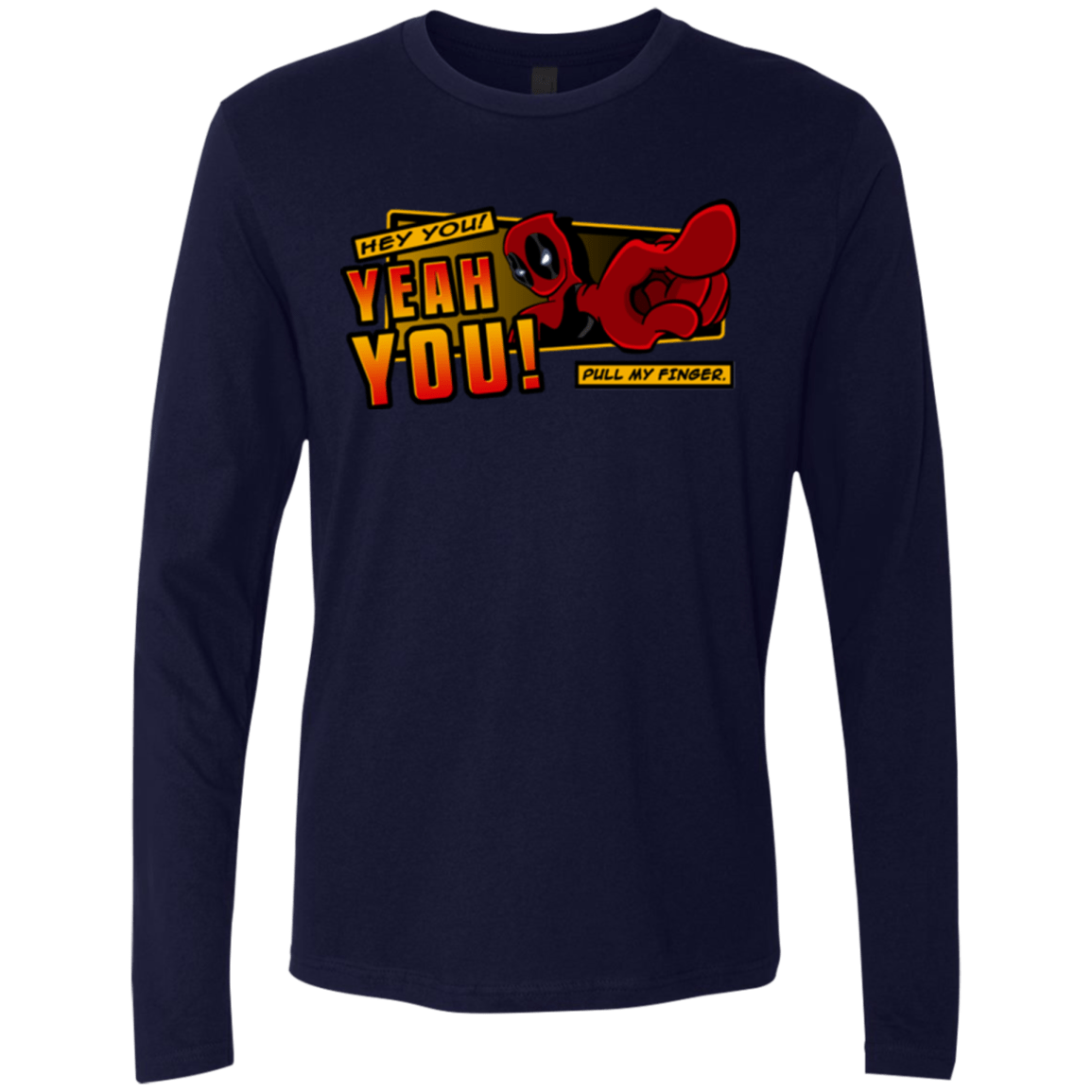 T-Shirts Midnight Navy / S Dead Pull Men's Premium Long Sleeve