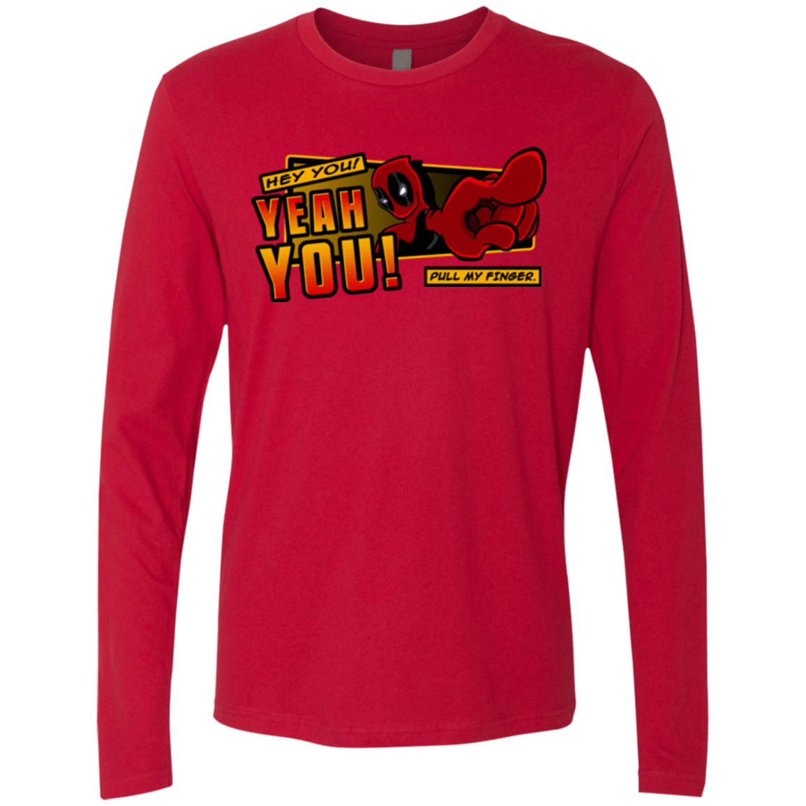 T-Shirts Red / S Dead Pull Men's Premium Long Sleeve