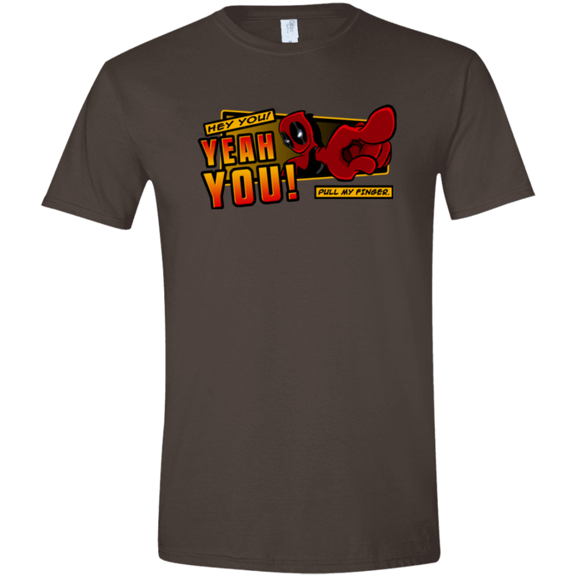 T-Shirts Dark Chocolate / S Dead Pull Men's Semi-Fitted Softstyle