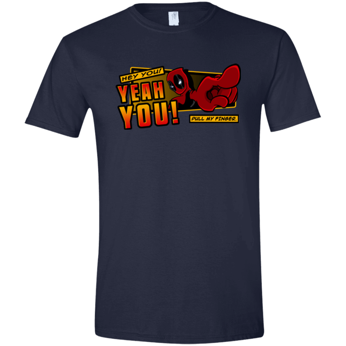 T-Shirts Navy / X-Small Dead Pull Men's Semi-Fitted Softstyle