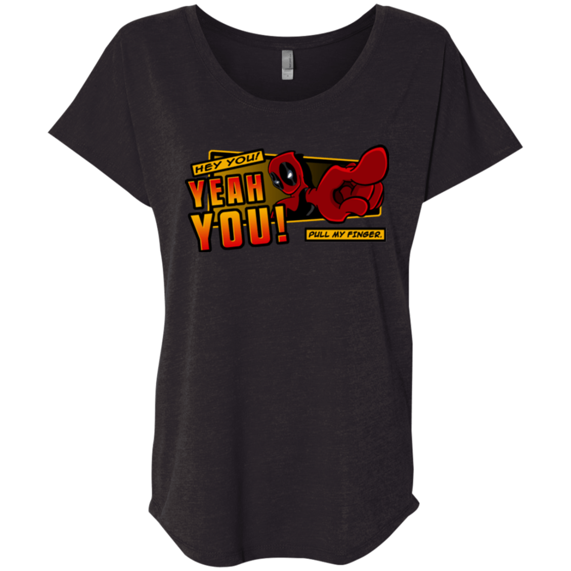 T-Shirts Vintage Black / X-Small Dead Pull Triblend Dolman Sleeve