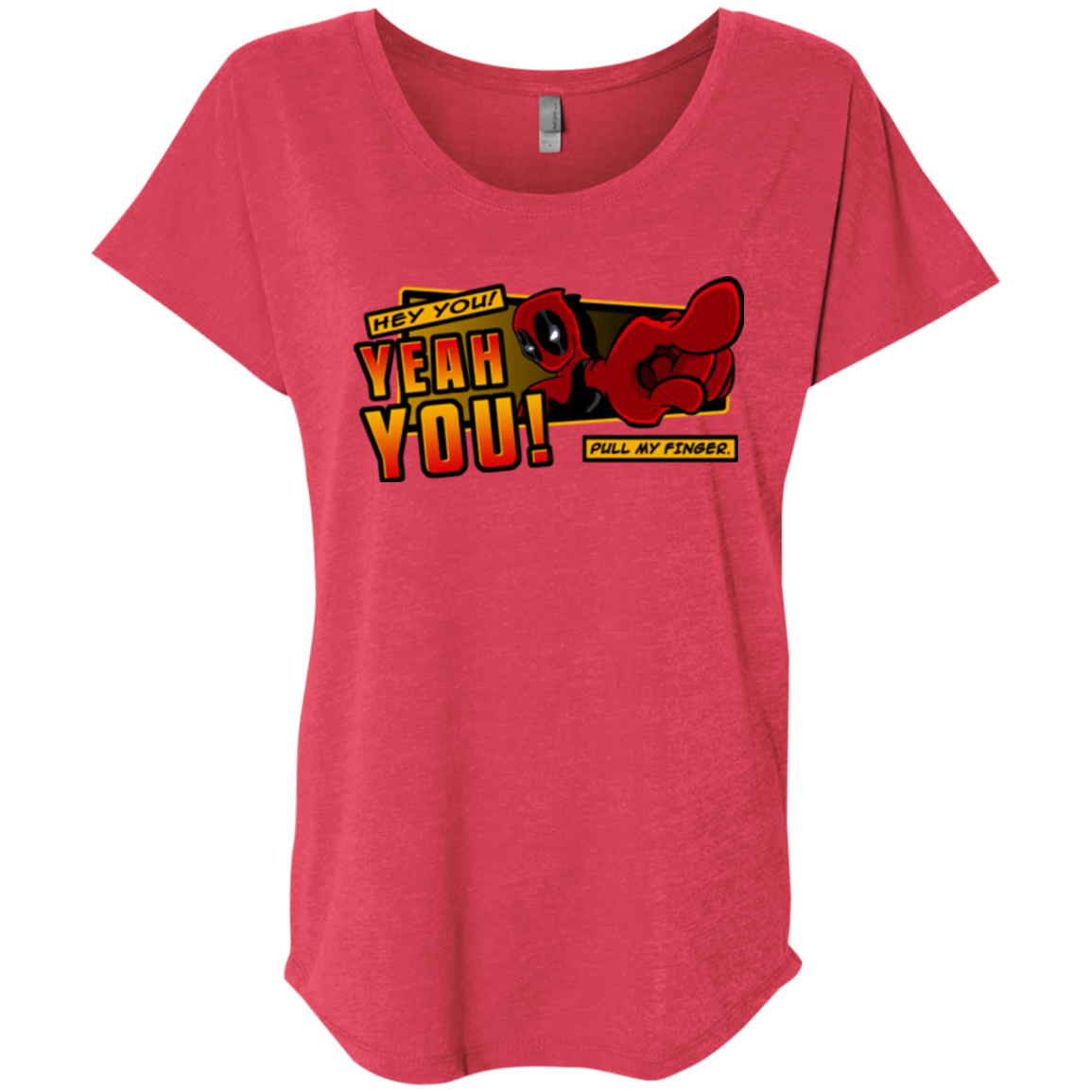 T-Shirts Vintage Red / X-Small Dead Pull Triblend Dolman Sleeve