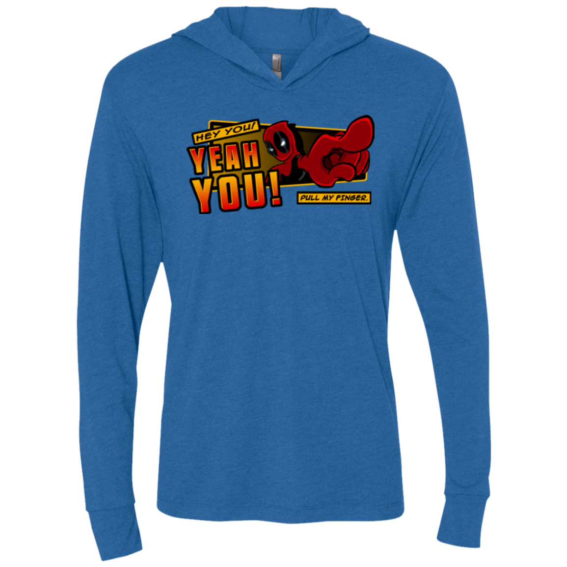 T-Shirts Vintage Royal / X-Small Dead Pull Triblend Long Sleeve Hoodie Tee