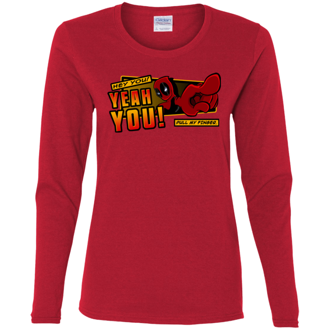 T-Shirts Red / S Dead Pull Women's Long Sleeve T-Shirt