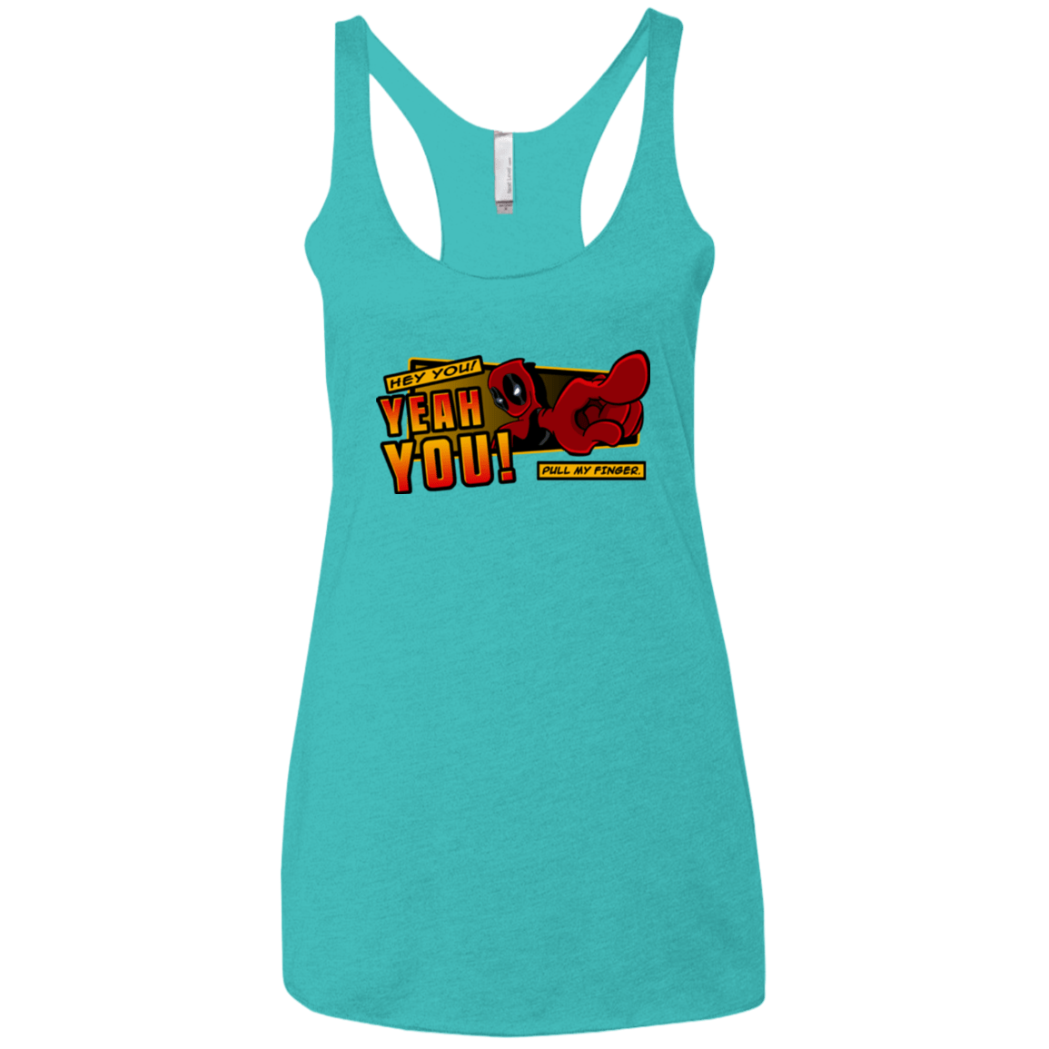 T-Shirts Tahiti Blue / X-Small Dead Pull Women's Triblend Racerback Tank