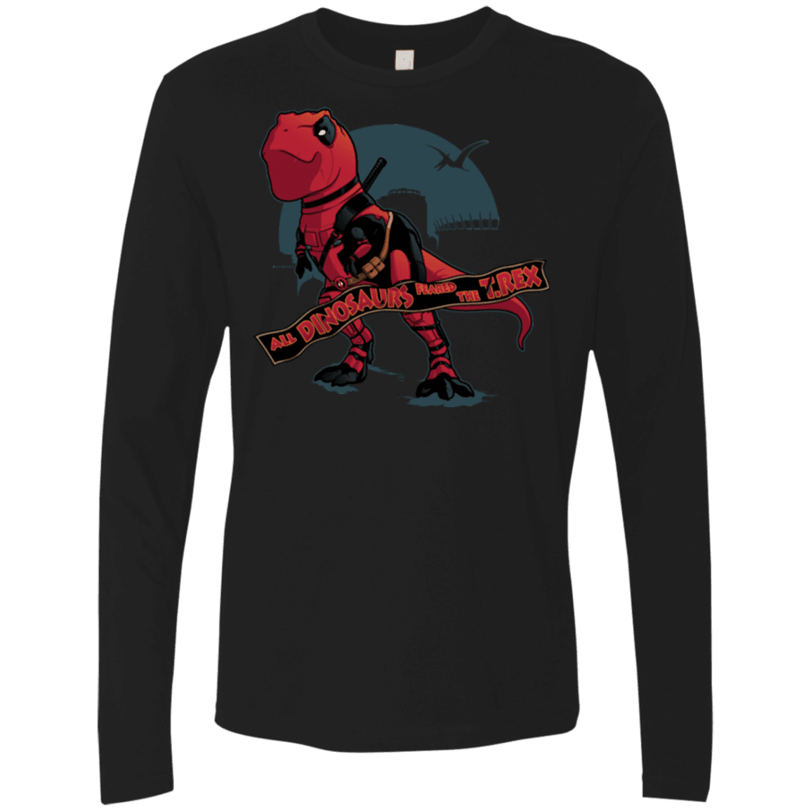 T-Shirts Black / Small Dead Rex Men's Premium Long Sleeve