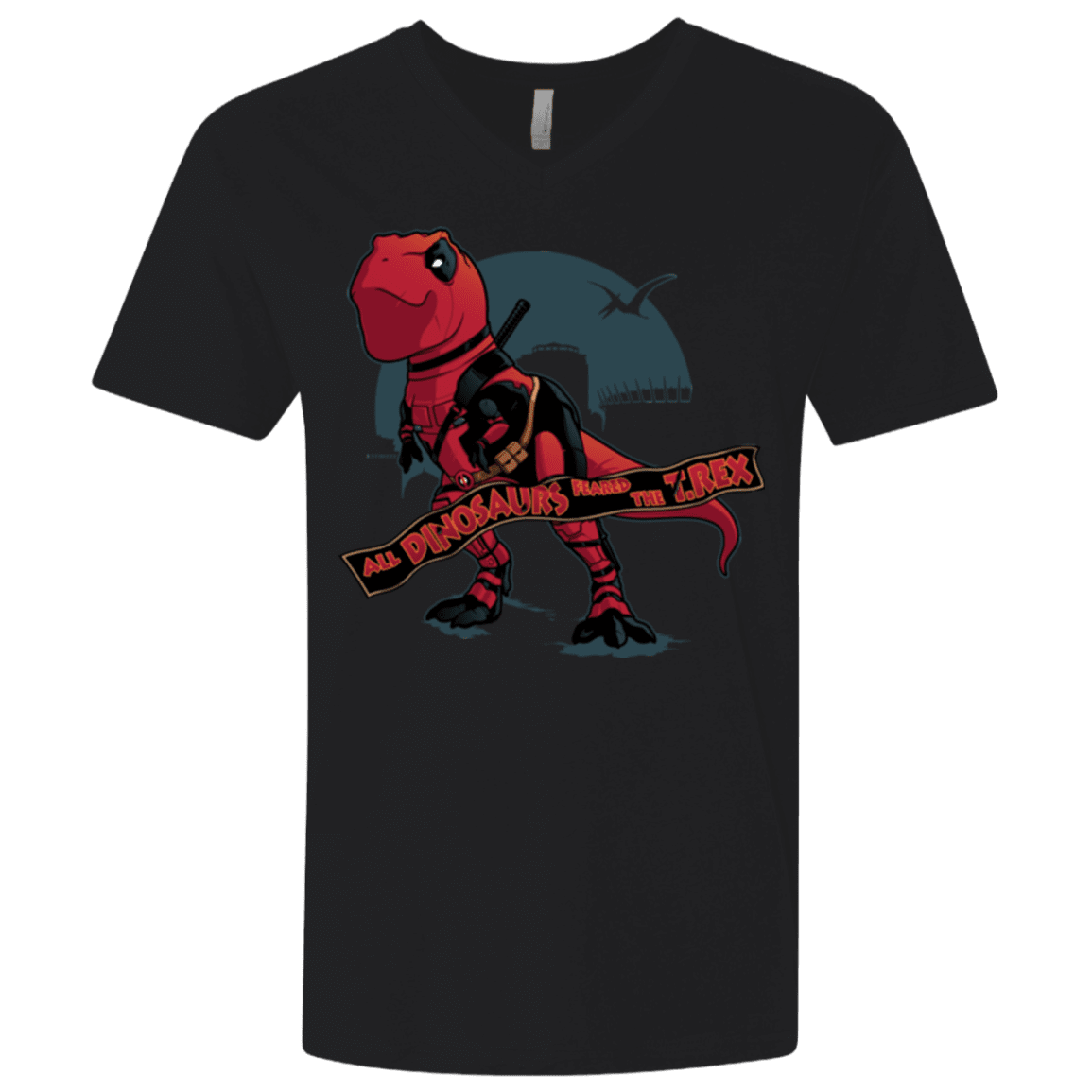 T-Shirts Black / X-Small Dead Rex Men's Premium V-Neck