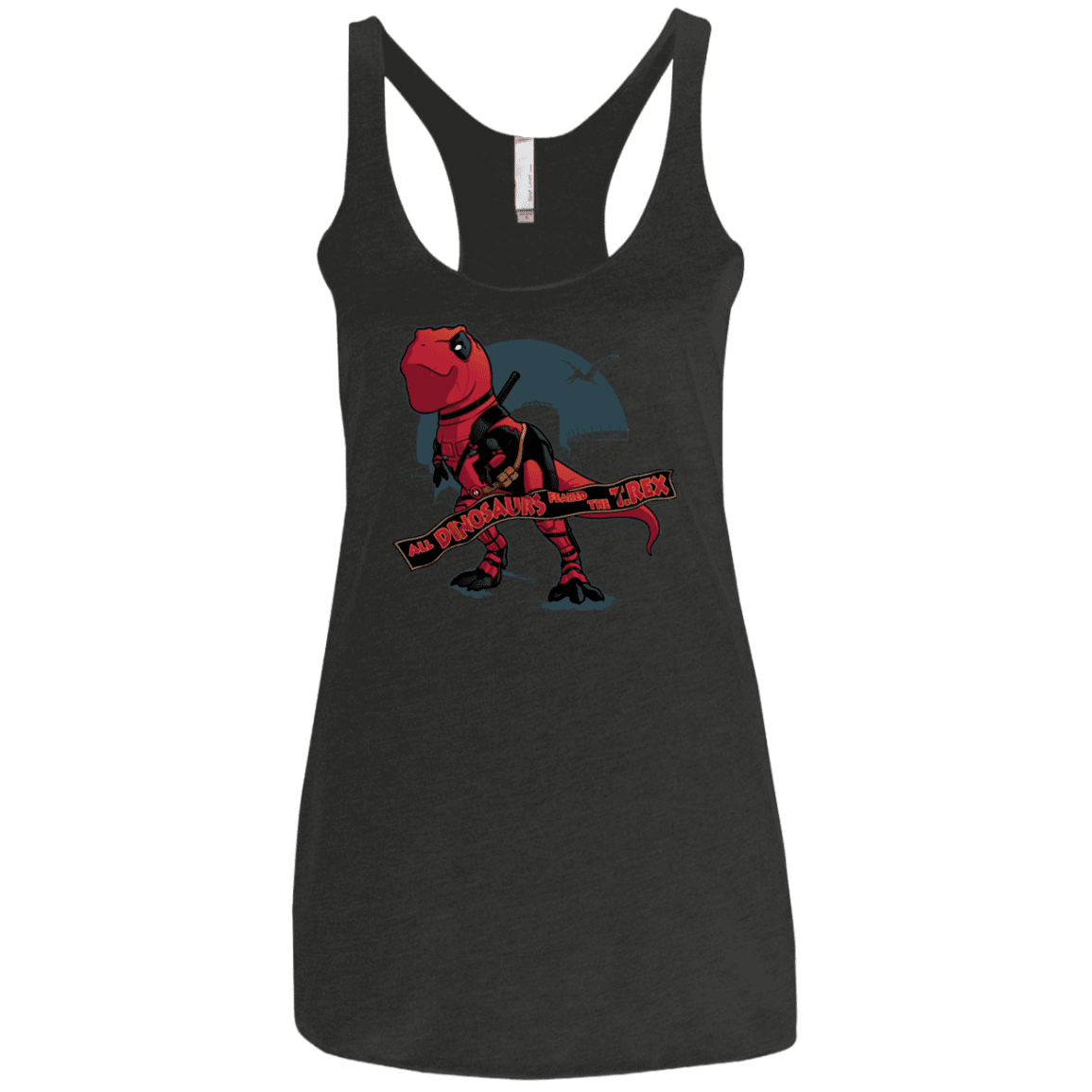 T-Shirts Vintage Black / X-Small Dead Rex Women's Triblend Racerback Tank