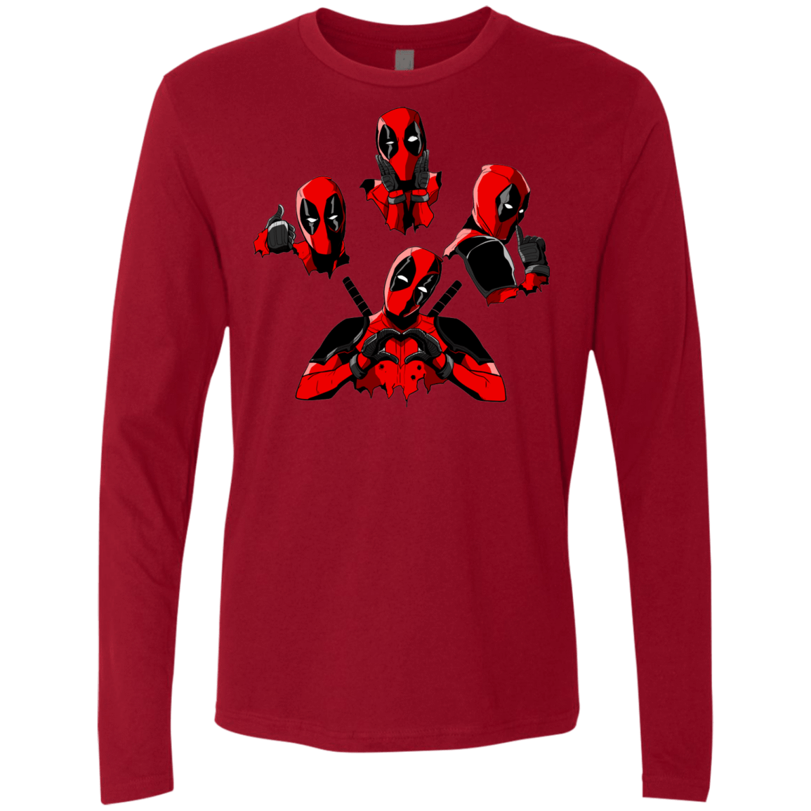 T-Shirts Cardinal / S Dead Rhapsody Men's Premium Long Sleeve