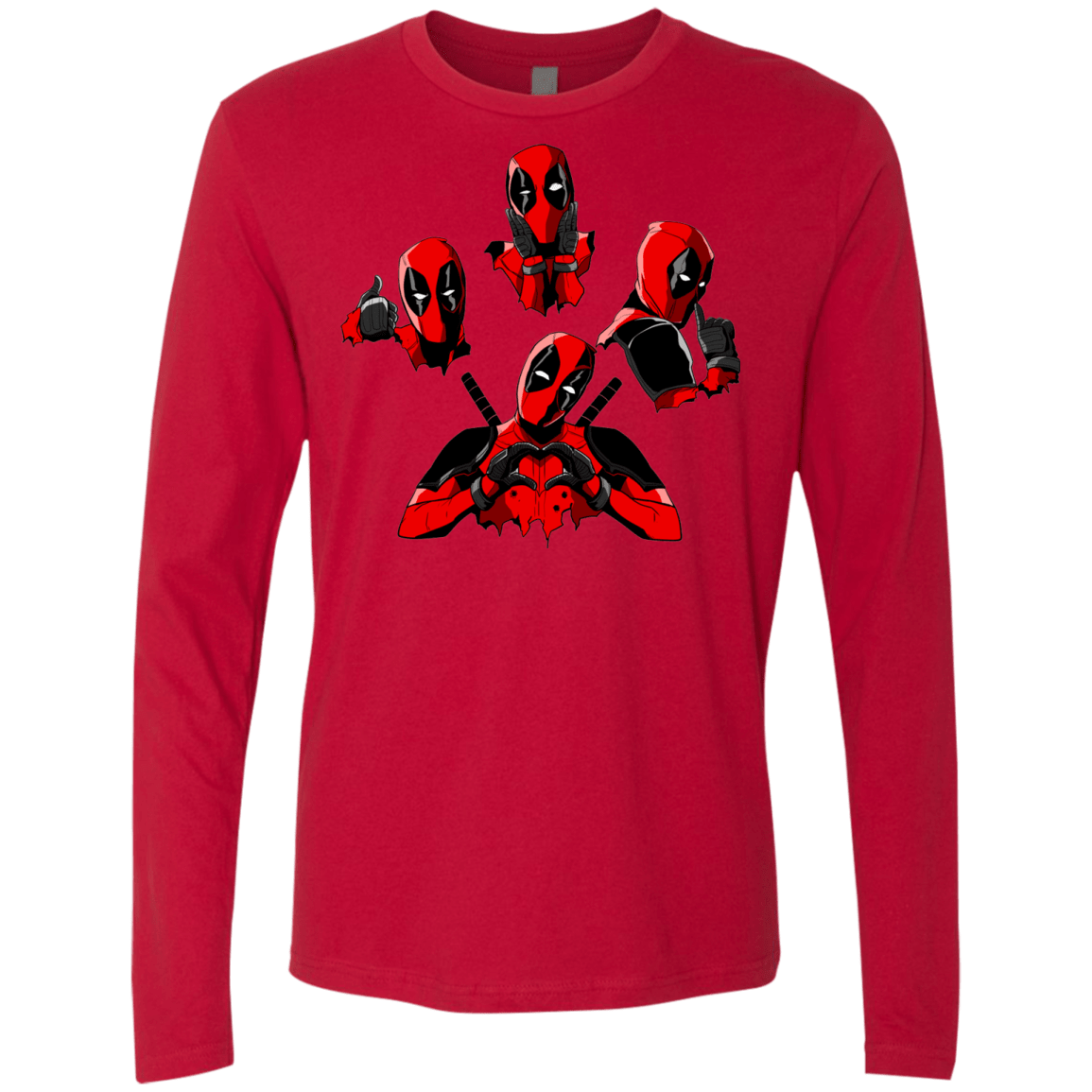 T-Shirts Red / S Dead Rhapsody Men's Premium Long Sleeve