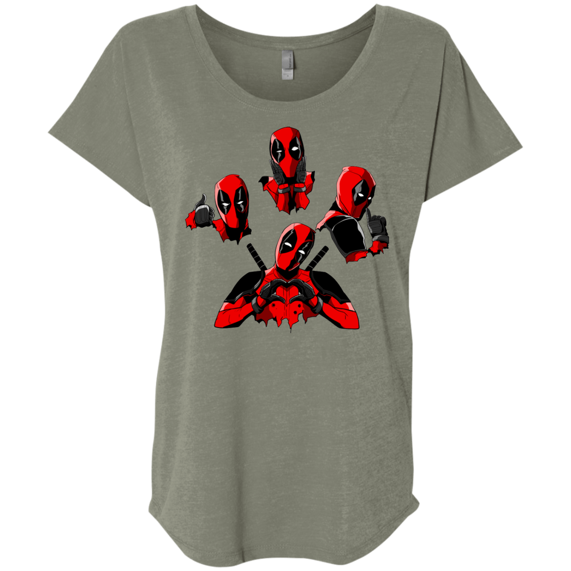 T-Shirts Venetian Grey / X-Small Dead Rhapsody Triblend Dolman Sleeve