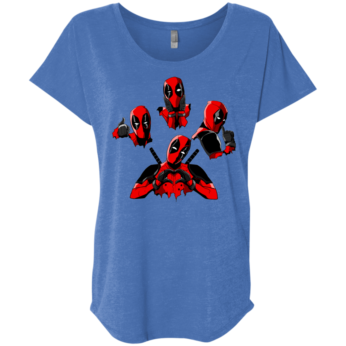 T-Shirts Vintage Royal / X-Small Dead Rhapsody Triblend Dolman Sleeve