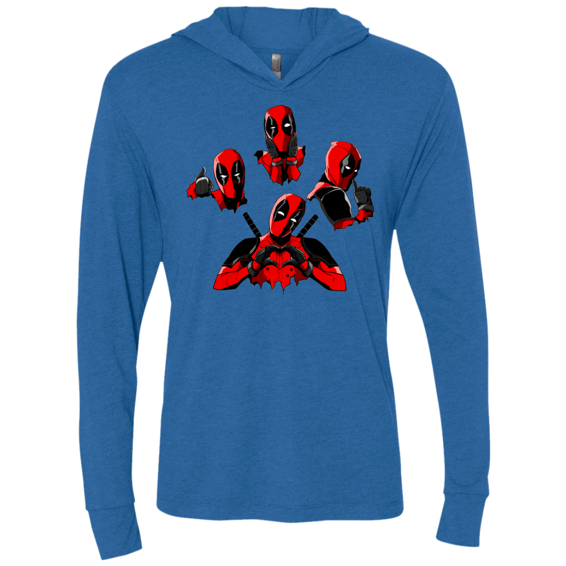 T-Shirts Vintage Royal / X-Small Dead Rhapsody Triblend Long Sleeve Hoodie Tee