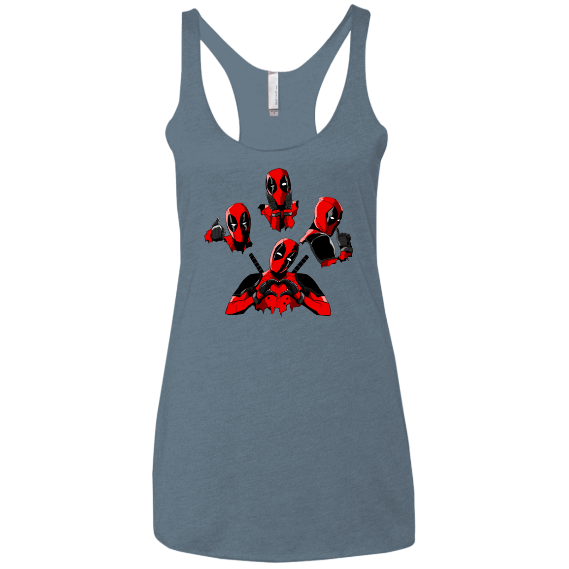 T-Shirts Indigo / X-Small Dead Rhapsody Women's Triblend Racerback Tank