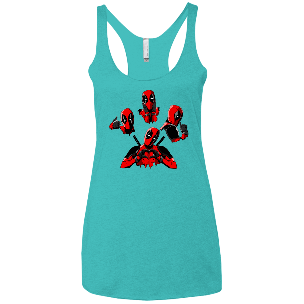 T-Shirts Tahiti Blue / X-Small Dead Rhapsody Women's Triblend Racerback Tank