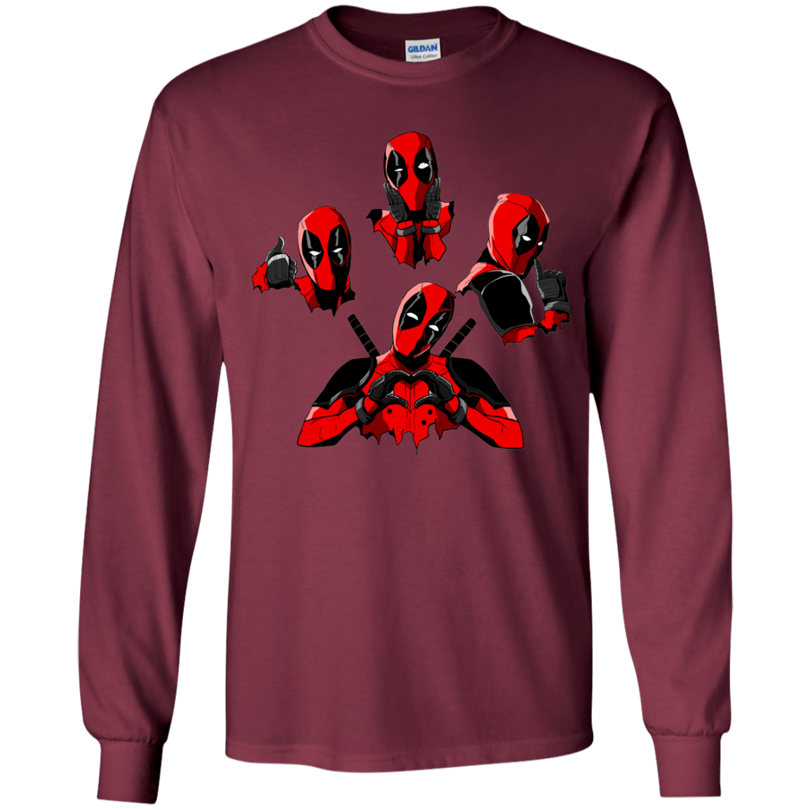 T-Shirts Maroon / YS Dead Rhapsody Youth Long Sleeve T-Shirt