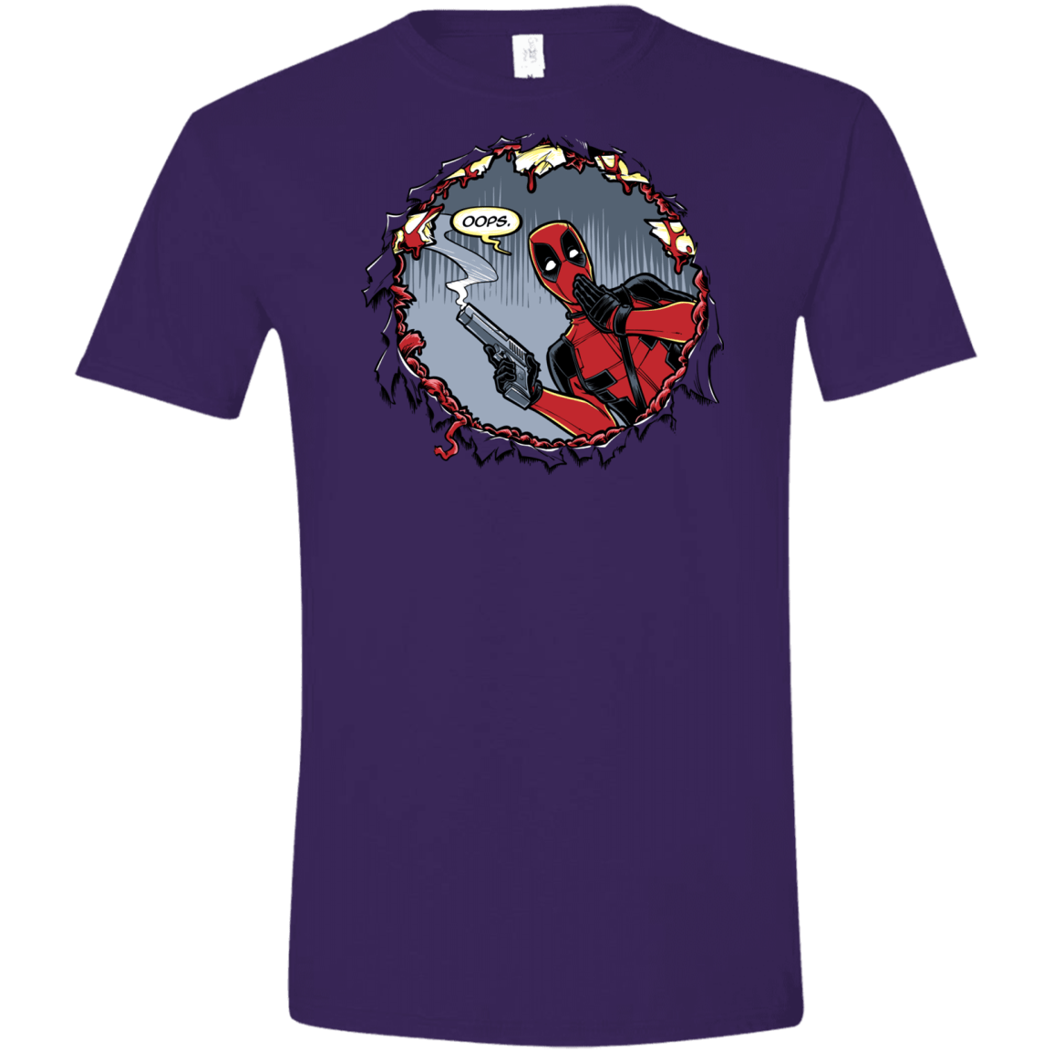 T-Shirts Purple / S Deadpool 007 Men's Semi-Fitted Softstyle