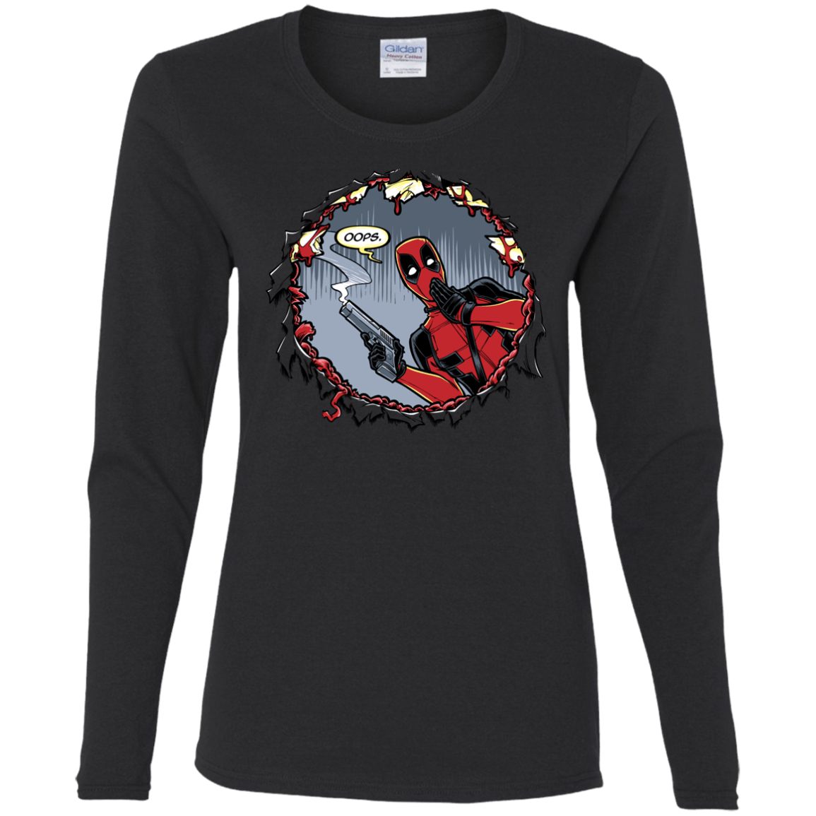 T-Shirts Black / S Deadpool 007 Women's Long Sleeve T-Shirt