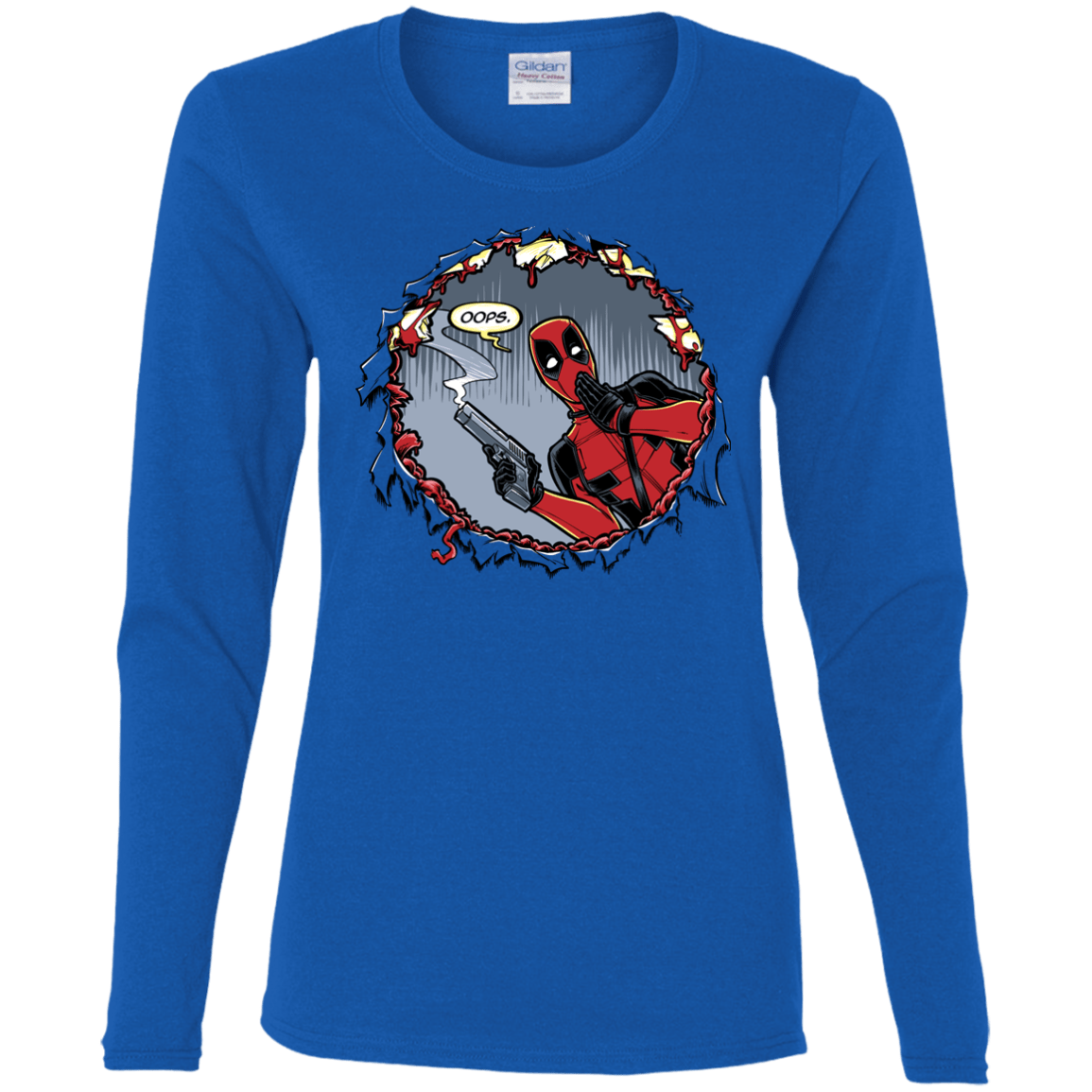 T-Shirts Royal / S Deadpool 007 Women's Long Sleeve T-Shirt