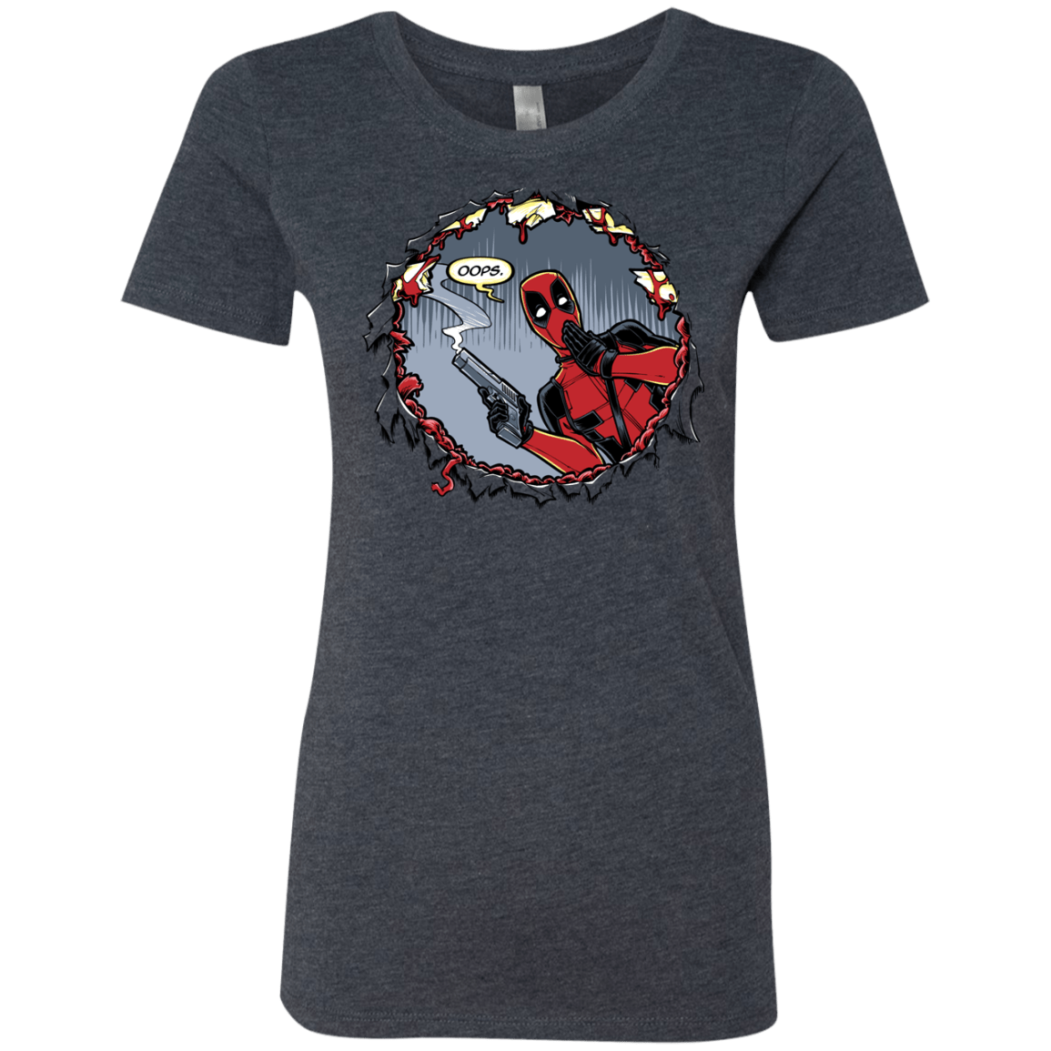 T-Shirts Vintage Navy / S Deadpool 007 Women's Triblend T-Shirt