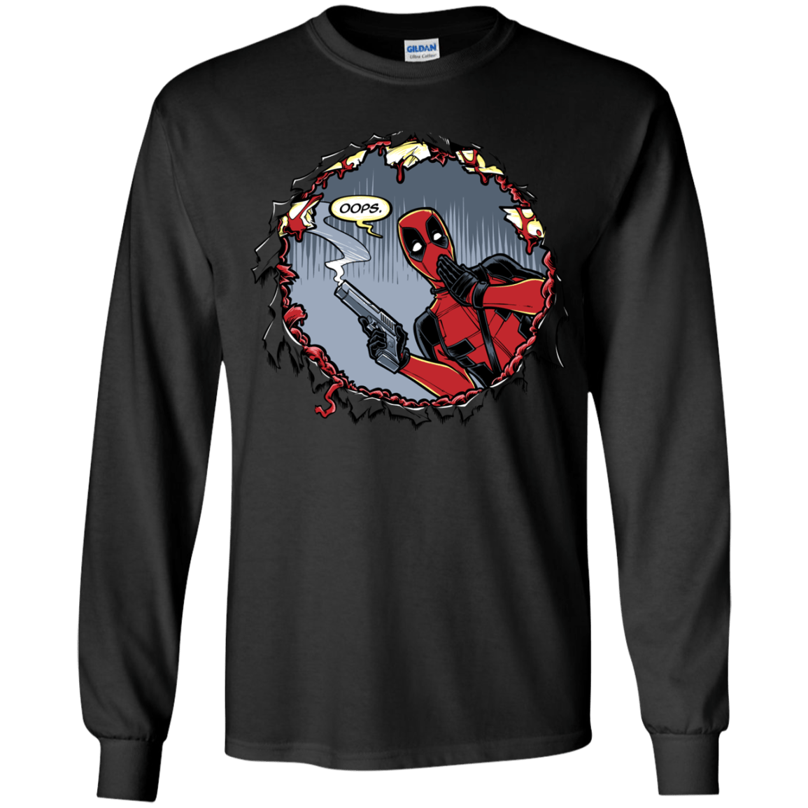 T-Shirts Black / YS Deadpool 007 Youth Long Sleeve T-Shirt