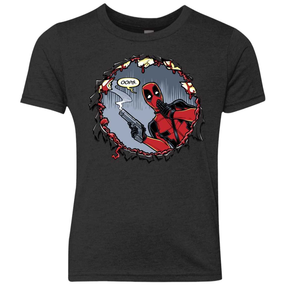 T-Shirts Vintage Black / YXS Deadpool 007 Youth Triblend T-Shirt