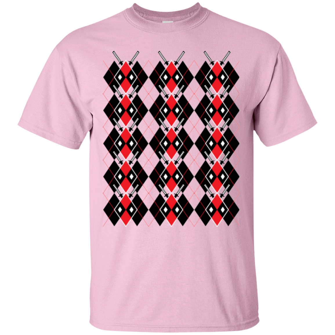 T-Shirts Light Pink / Small Deadpool Argyle T-Shirt