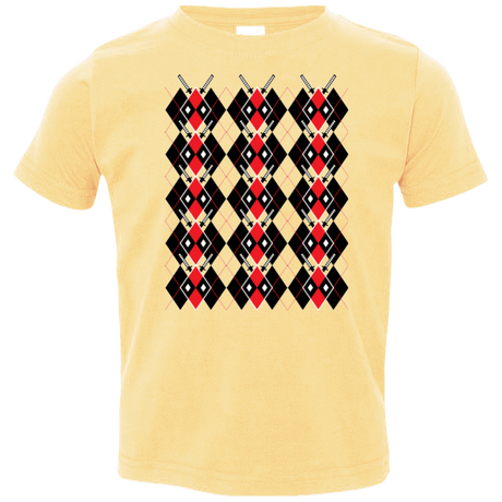 T-Shirts Butter / 2T Deadpool Argyle Toddler Premium T-Shirt