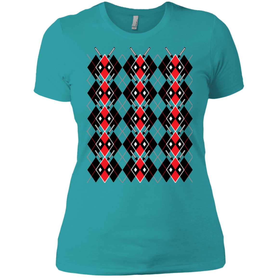 T-Shirts Tahiti Blue / X-Small Deadpool Argyle Women's Premium T-Shirt