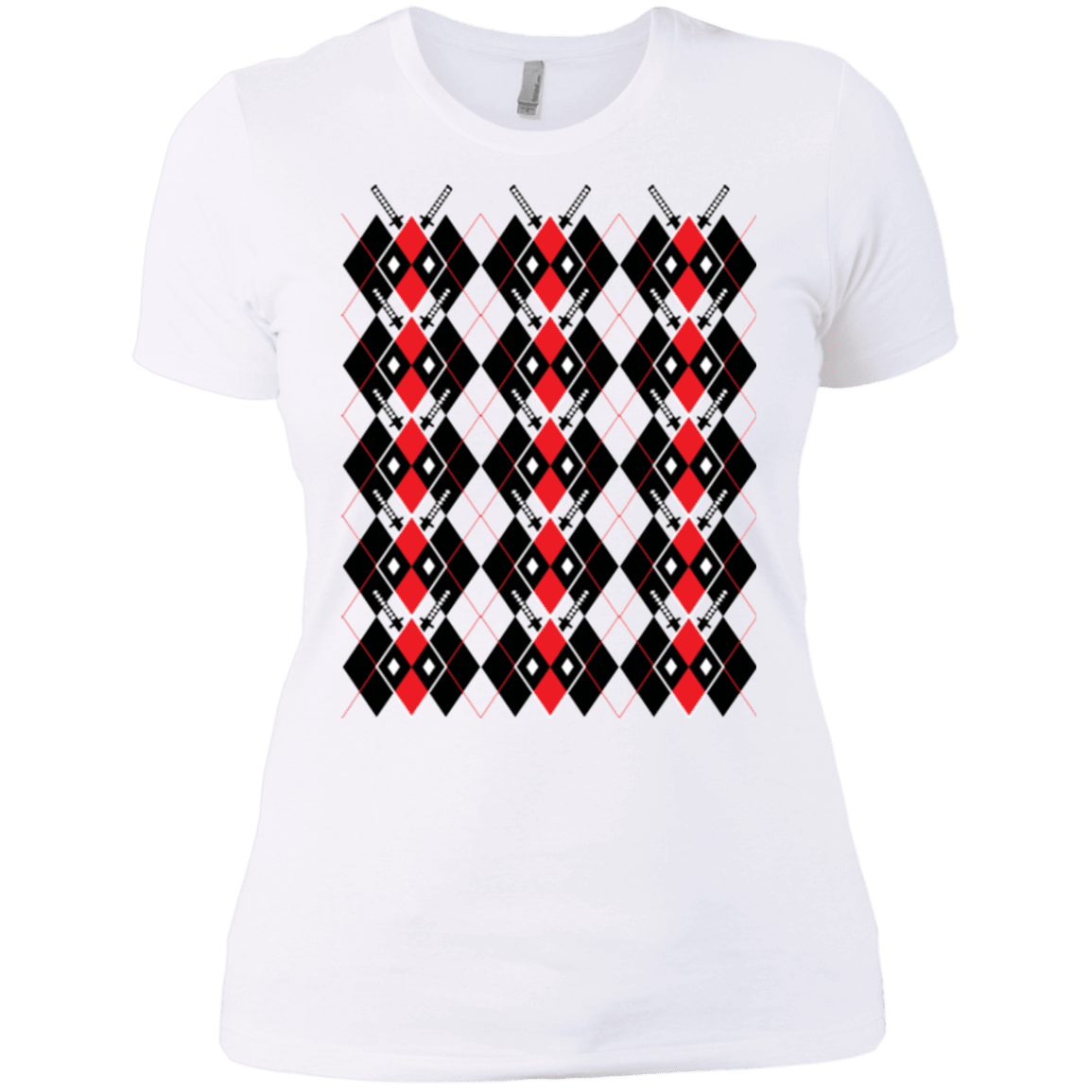T-Shirts White / X-Small Deadpool Argyle Women's Premium T-Shirt