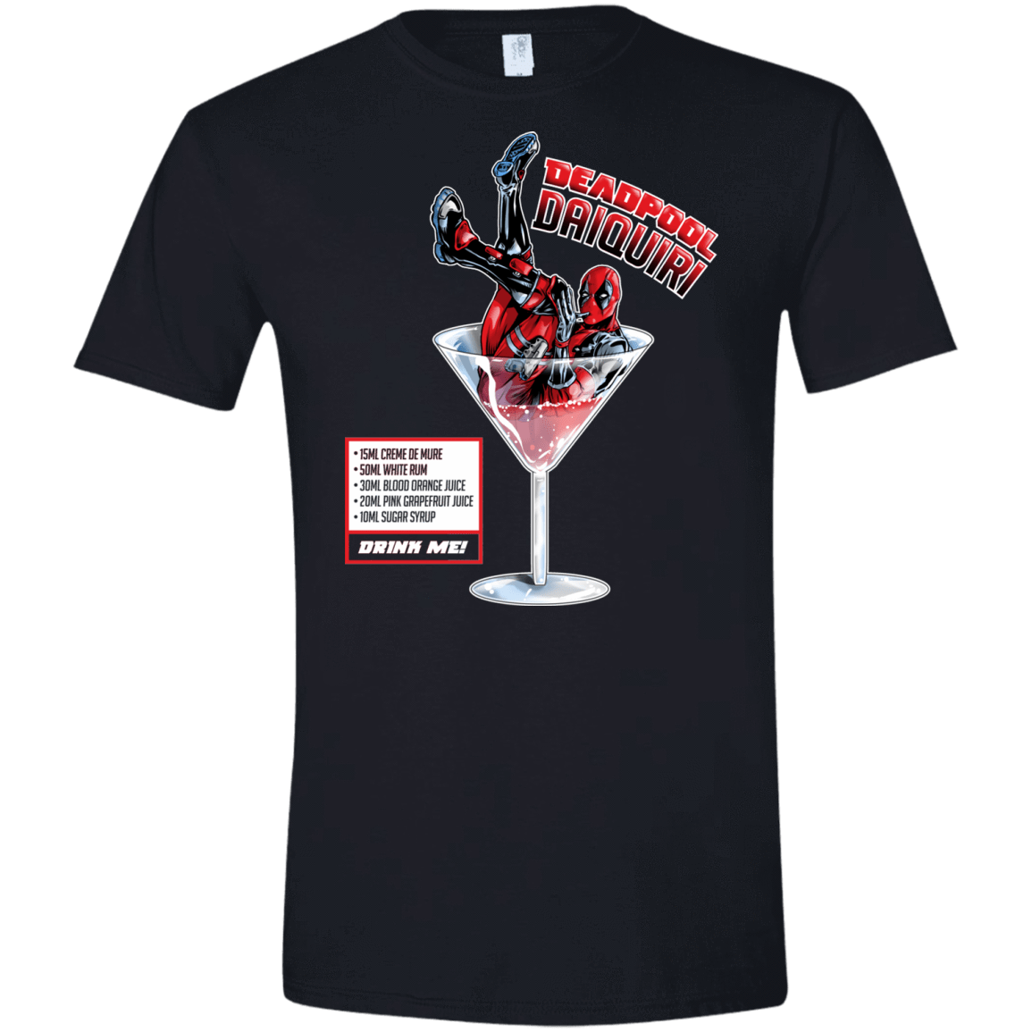 T-Shirts Black / X-Small Deadpool Daiquiri Men's Semi-Fitted Softstyle