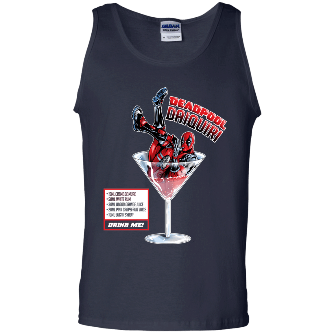 T-Shirts Navy / S Deadpool Daiquiri Men's Tank Top