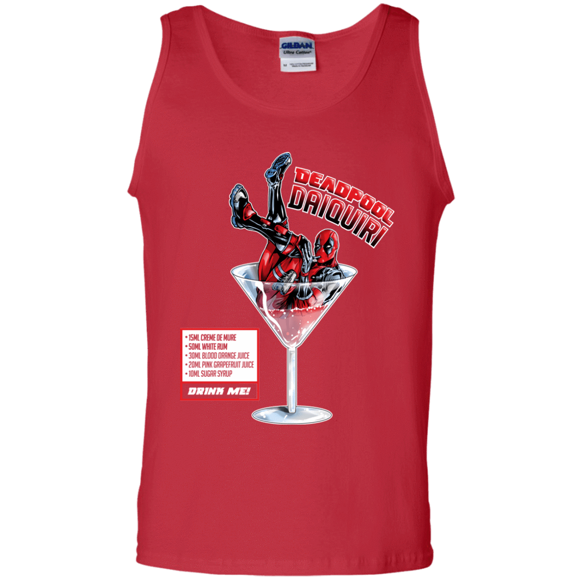 T-Shirts Red / S Deadpool Daiquiri Men's Tank Top