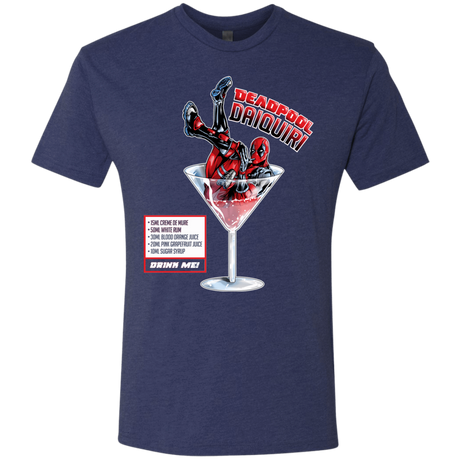 T-Shirts Vintage Navy / S Deadpool Daiquiri Men's Triblend T-Shirt