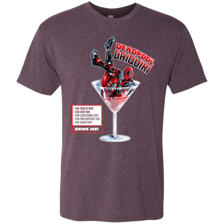 T-Shirts Vintage Purple / S Deadpool Daiquiri Men's Triblend T-Shirt