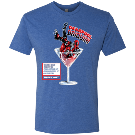 T-Shirts Vintage Royal / S Deadpool Daiquiri Men's Triblend T-Shirt
