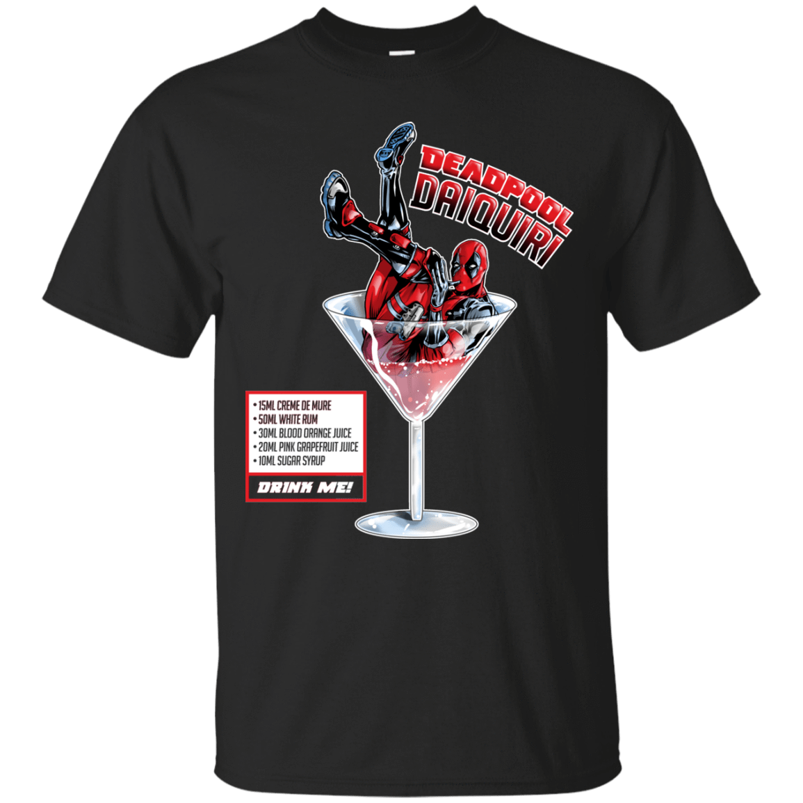 T-Shirts Black / S Deadpool Daiquiri T-Shirt