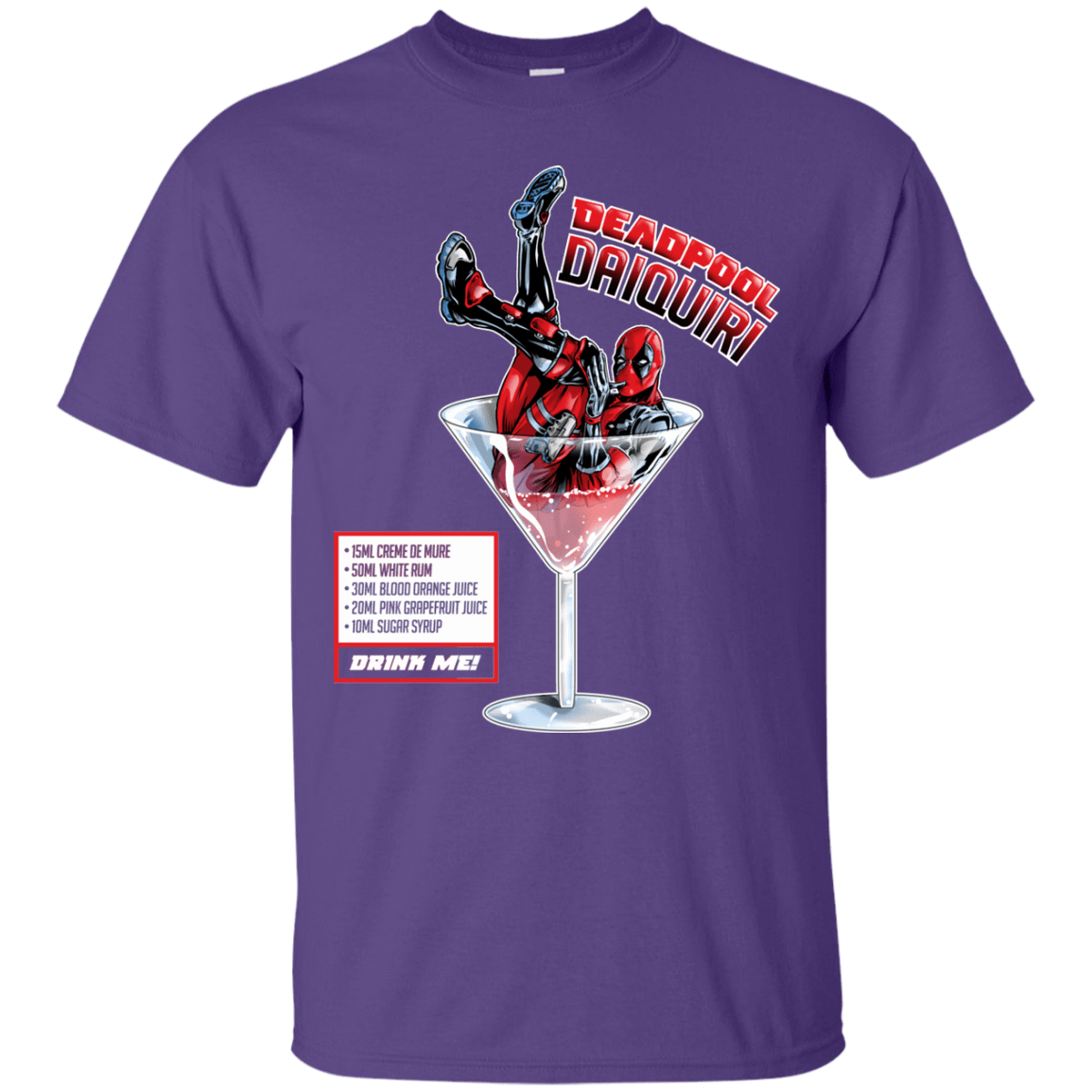 T-Shirts Purple / S Deadpool Daiquiri T-Shirt