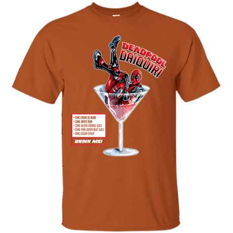 T-Shirts Texas Orange / S Deadpool Daiquiri T-Shirt