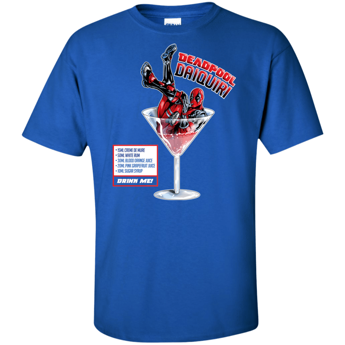 T-Shirts Royal / XLT Deadpool Daiquiri Tall T-Shirt
