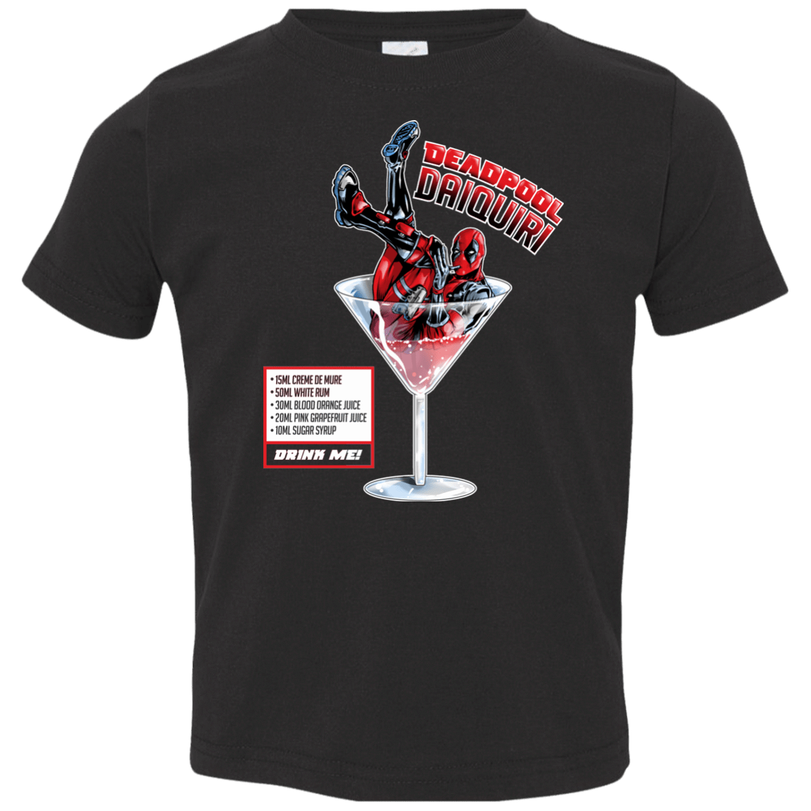 T-Shirts Black / 2T Deadpool Daiquiri Toddler Premium T-Shirt