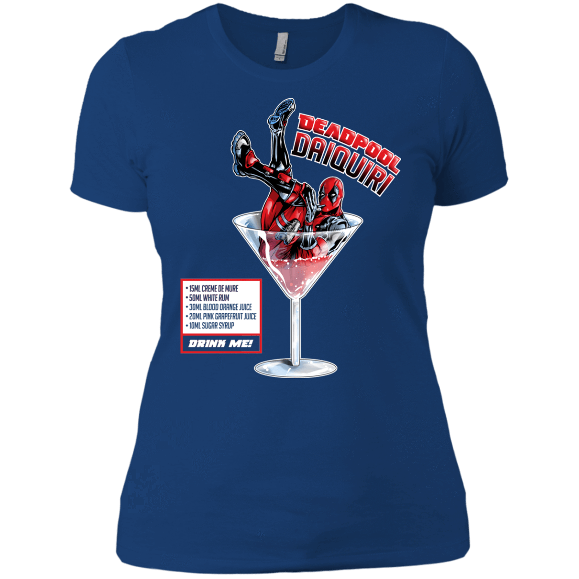 T-Shirts Royal / X-Small Deadpool Daiquiri Women's Premium T-Shirt