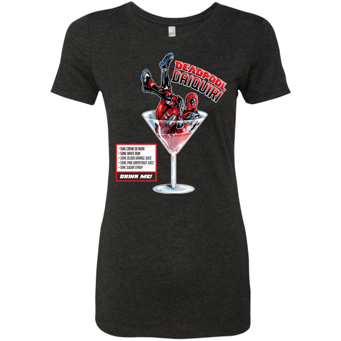 T-Shirts Vintage Black / S Deadpool Daiquiri Women's Triblend T-Shirt