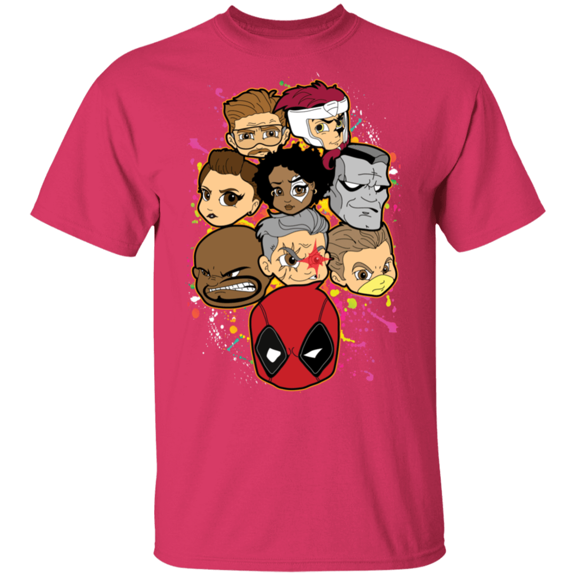 T-Shirts Heliconia / S Deadpool Heads T-Shirt