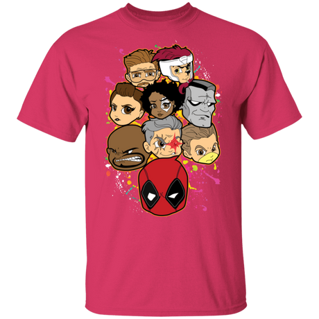 T-Shirts Heliconia / S Deadpool Heads T-Shirt