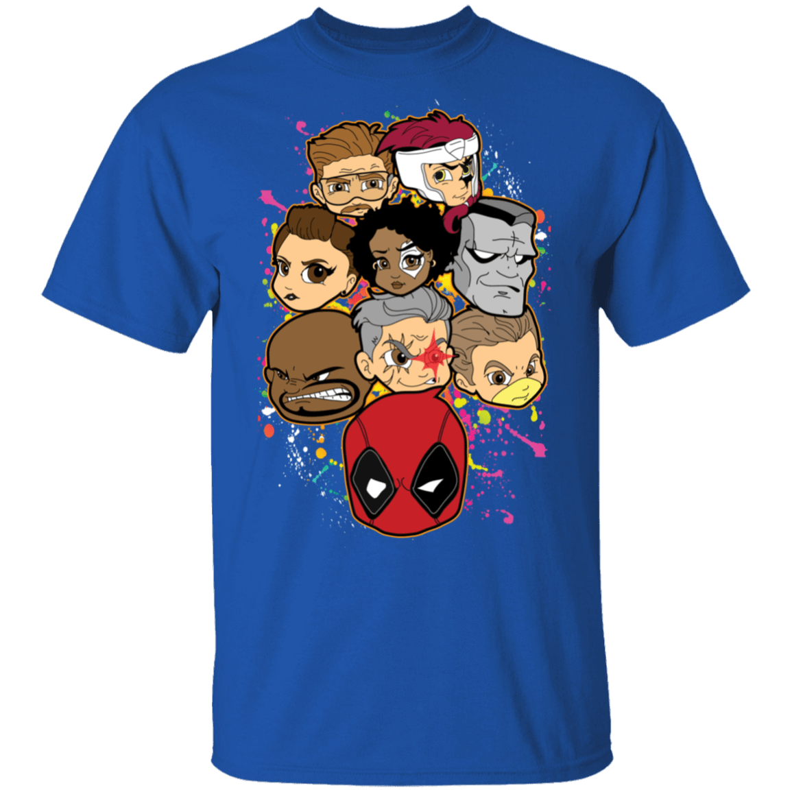 T-Shirts Royal / S Deadpool Heads T-Shirt