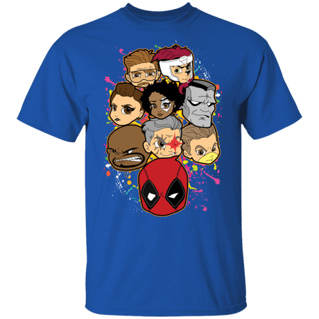 T-Shirts Royal / S Deadpool Heads T-Shirt