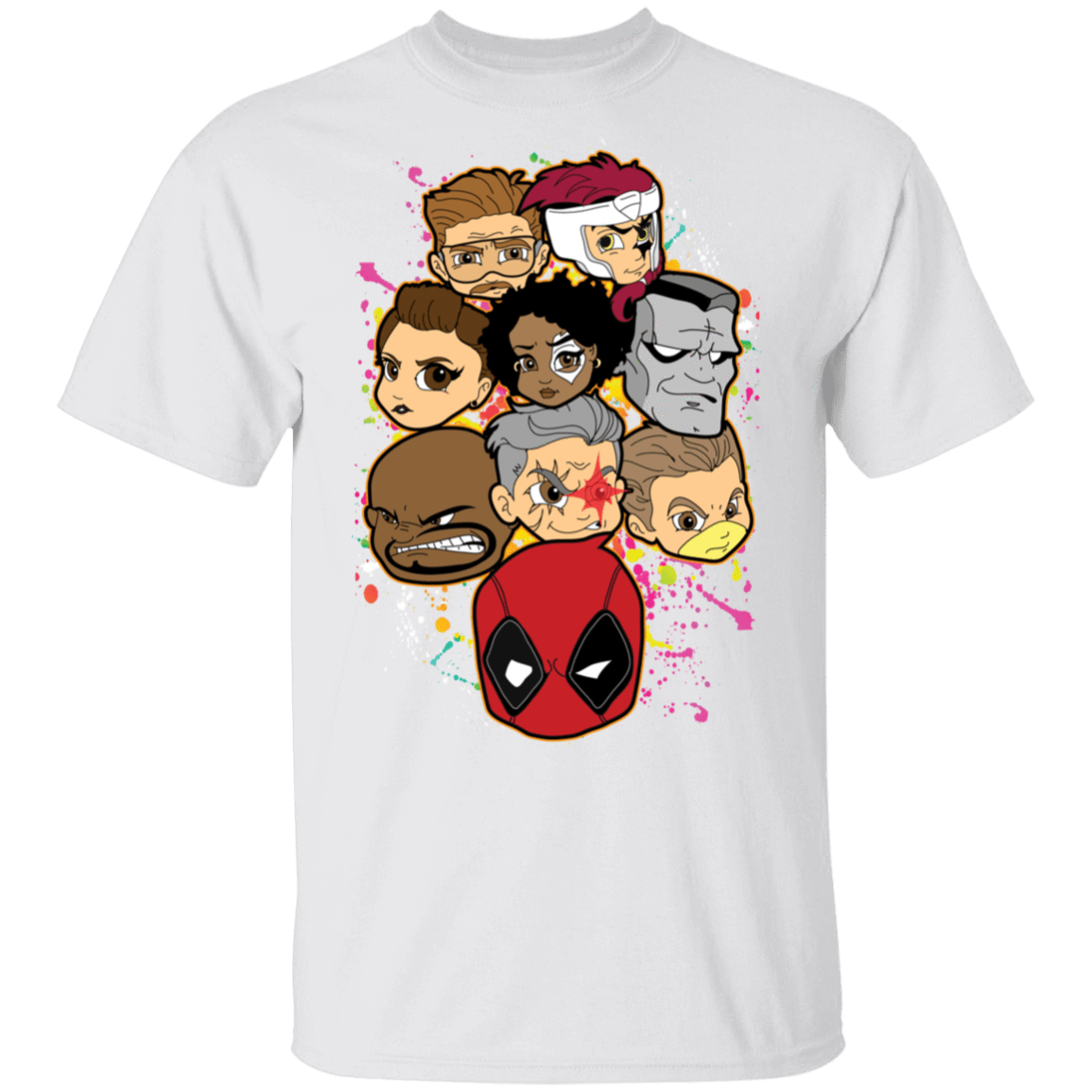 T-Shirts White / S Deadpool Heads T-Shirt